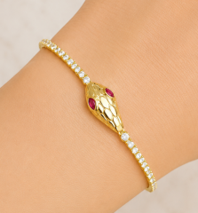 Serpentina Ruby Bileklik