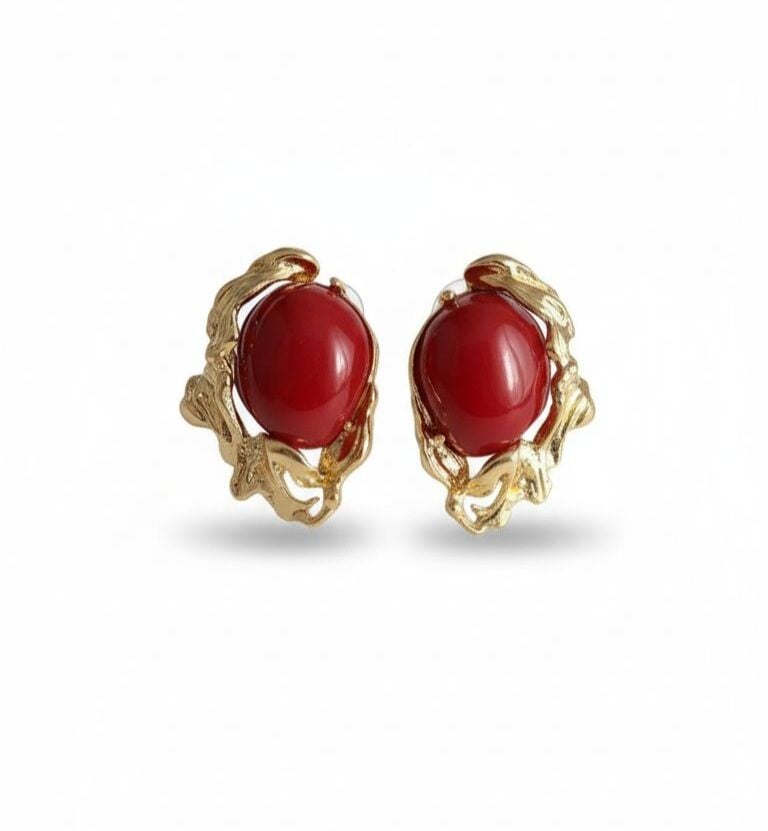 Jorvani Vintage Rouge Küpe