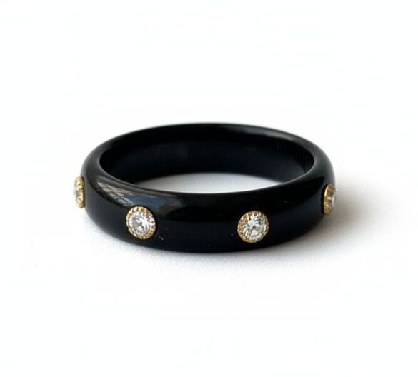 Taşlı Siyah Bilezik