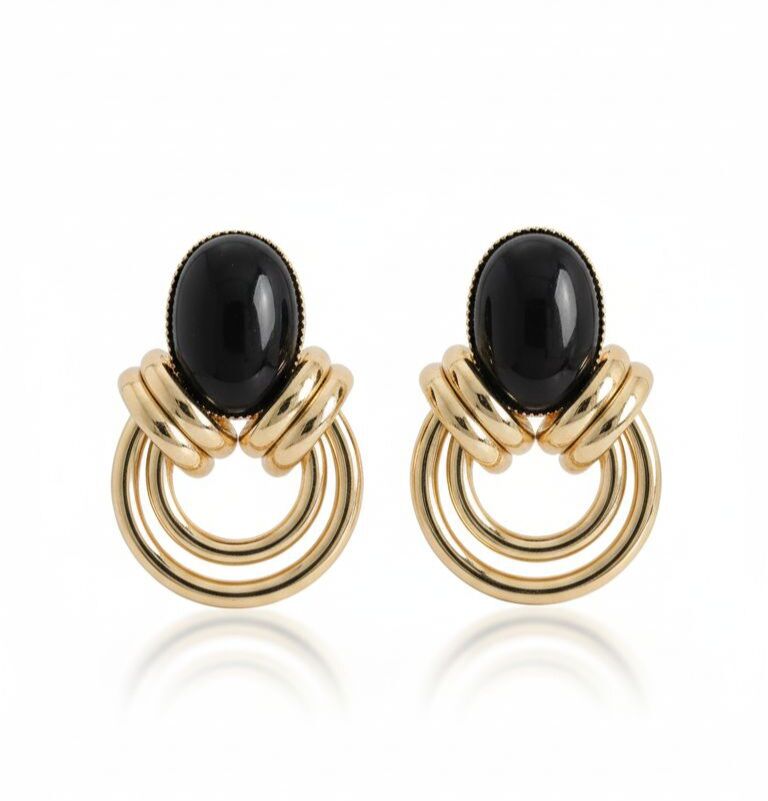 Jorvani Bellezza Siyah Küpe