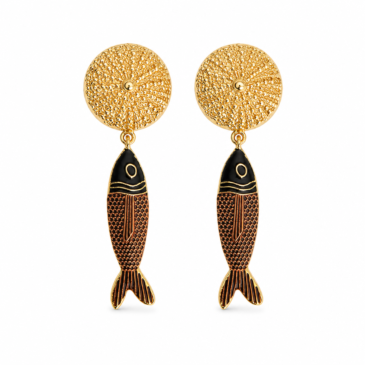 Jorvani Golden Koi Küpe