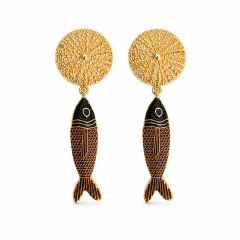 Jorvani Golden Koi Küpe