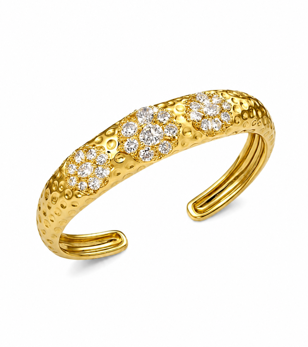Jorvani Golden Bloom Cuff Kelepçe