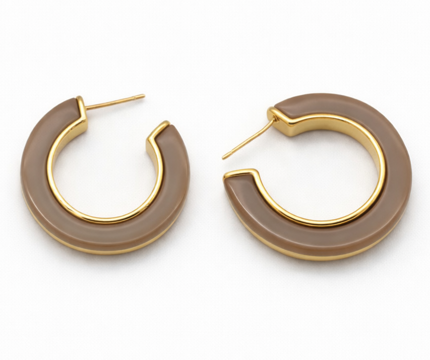 Jorvani Mocha Küpe (30 mm)