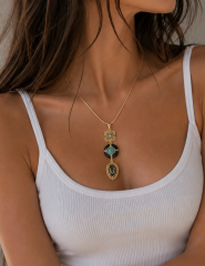 Jorvani Luna Turquoise Kolye