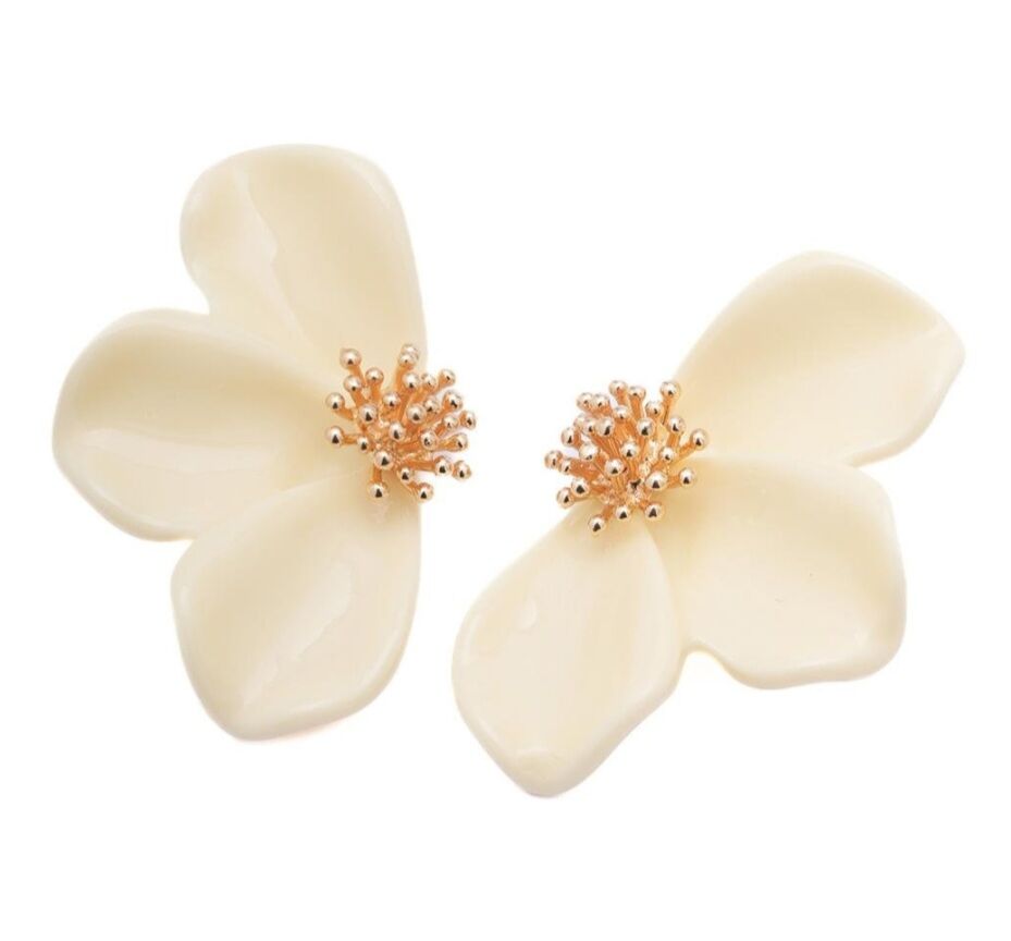 Jorvani Vanilla Orchid Küpe (Büyük Boy)