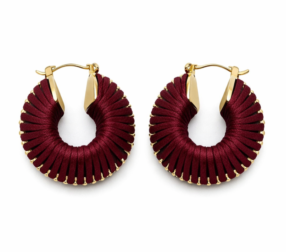 Jorvani Maroon Mirage Küpe