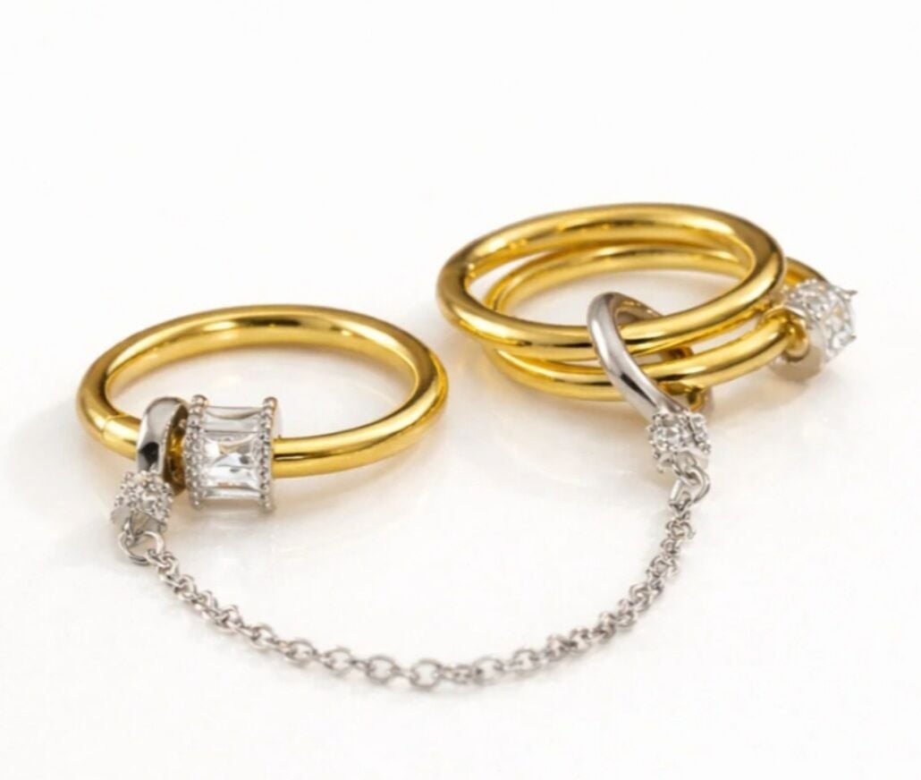 Jorvani Twin Link Ring Yüzük