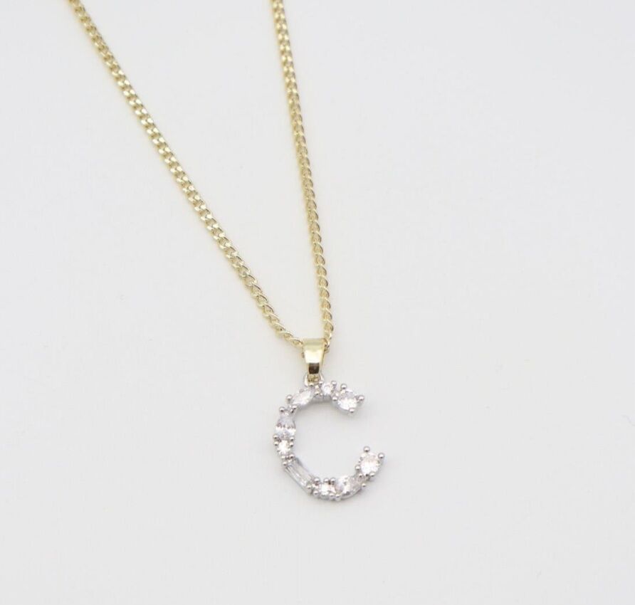 Jorvani C Harfli Kolye (50+5 cm)