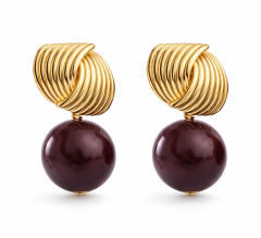 Jorvani Royal Burgundy Küpe