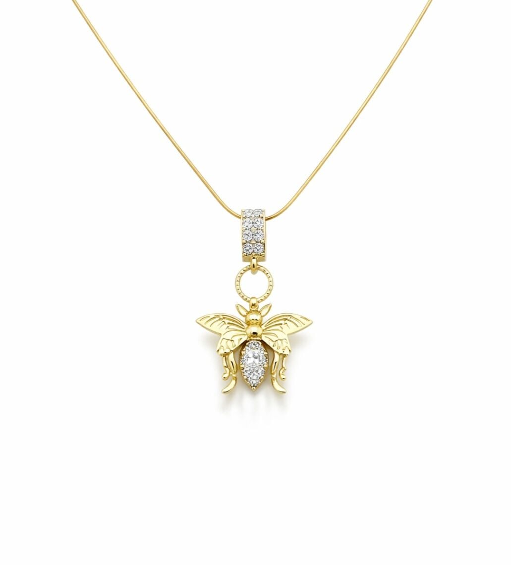 Jorvani Bee Luxe Çelik Kolye