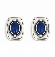 Midnight Crown Çelik Küpe