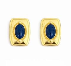 Midnight Crown Çelik Küpe